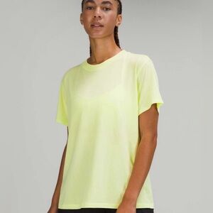 Lululemon‎ All Yours Tee Cotton Size Medium Lemon Vibe